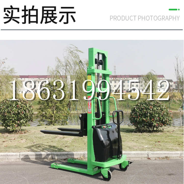 睢县电动叉车堆高车液压铲车电瓶1吨2吨站驾步行式小型全自动叉车